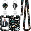 En Stock Dinosaurio Poliéster Correa Desmontable UV Impresión Doble Cara Portatarjetas Retráctil Hebilla de Fácil Extracción con Logo Personalizable Fabricante