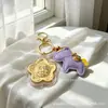Llavero de oro puro 999 con motivo de dinero, colgante de oro, decoración para bolso, seguro para transmisiones en vivo, regalo para evento del Festival Qixi al por mayor