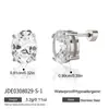 Elegantes Aretes Dormilona de Acero Inoxidable, Lujosos y Sofisticados Aretes de Circonita, Joyería de Acero de Titanio que No se Desvanece para Mujeres, Transfronterizo