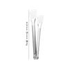 Pinza para alimentos de acero inoxidable pinza para buffet de restaurante pinza para barbacoa engrosada anti-quemaduras material 304 pinza para alimentos de comedor escolar al por mayor