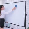 Pizarra Tablero de Escritura Tipo Soporte Pizarra Magnética Hogar Niños Tablero de Visualización Dibujo Simple y Doble Cara con Ruedas Pegatina de Pared Pequeña Versión Blanca para Clase