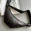 Bolso cruzado Lemaire Piel de cordero lisa Minimalista Bolso croissant de moda Genial Bolso de pecho Unisex Bolso de hombro
