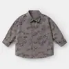 Camisa de Manga Larga para Niños Casual Otoño Nueva Ropa Infantil Camiseta para Niños Pequeños Top Estilo Moderno Primavera y Otoño