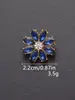 Botones Metálicos Pequeños de Flor de Cristal Estilo Chanel para Suéteres, Abrigos, Vestidos, Decoración de Ropa, Botones Cosidos a Mano, DIY en Stock
