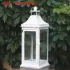 Lámpara de Viento de Hierro Forjado Portavelas Cola Tratamiento Único Portavelas Americano Linterna de Caballo Portátil Retro Decoración Suave