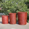 Cesta de bambú de ratán bolsa de mimbre bolsa de ratán hecha a mano cesta de almacenamiento cesta para accesorios de baile cesta para recolectar accesorios de danza étnica cesta