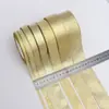 Suministro Listo del Fabricante de Cinta de Cebolla Dorada y Plateada de 0.6cm-4cm con Lazo Accesorios Decorativos Navideños para Manualidades Cinta Suministro Listo