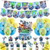 Decoraciones para Fiesta de Cumpleaños de la Serie Zootopia, Banderines, Adornos para Pastel, Globos, Accesorios para Montar el Ambiente de Cumpleaños