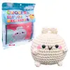 Boneca de Ovelha Pequena Cor Blush Crochê Kit de Material Feito à Mão Presente DIY Feito à Mão Pingente de Chaveiro Compra Direta Transfronteiriça
