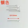 Alfinetes em Formato de Nove, Alfinetes em Formato de T, Alfinetes com Ponta de Bola, Agulhas para Miçangas Artesanais DIY, Materiais para Acessórios de Joias, Galvanoplastia Real de Ouro Conserva-Cor