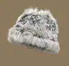 Nuevo sombrero de león hecho a mano de pelo de conejo para mujer, sombrero de felpa cálido de invierno que hace que la cara se vea más pequeña, engrosado y cálido con protección para las orejas, sombrero de pescador