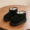 Novedad Invierno 2026 Botas de Nieve para Niños con Forro de Felpa, Zapatos para Caminar de Bebé con Suela Suave, Botines Cortos de Algodón Antideslizantes para Bebés Niños y Niñas