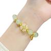 Pulsera de trébol para mujer 2023 nueva pulsera exquisita de lujo ligero de imitación de jade Hetian natural para pulsera de novia