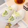 Zapatos para Niñas 2026 Otoño Nuevas Zapatillas Deportivas para Niñas, Estilo Princesa Casual, Zapatos Deportivos Blancos de Cuero de Suela Suave para Niños Grandes