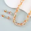 Serie de Cristales de Hada Súper Cuentas Redondas de Vidrio Transparente Materiales para Pulseras Collares de Abalorios Hechos a Mano para Manualidades Accesorios