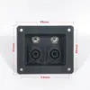Caja de Conexiones de Audio Profesional, Socket XLR Profesional, Socket para Micrófono de 6.35, Socket para Auriculares, Placa de Cableado, Caja de Conexiones