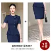 2026 Nuevo Estilo de Verano Cuello Alto Corbata de Lazo Vestido de Traje Profesional para Mujer Ropa de Trabajo para Esteticista Uniforme de Trabajo para Joyería
