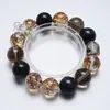Medio Siglo de EleganciaPulsera de Cristal Natural Koi con Lámina de Oro para Mujer, Diseño de Moda, Pulsera de Lujo Ligero al por Mayor