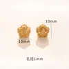 Retenção de cor forte acessórios cor de areia dourada joias DIY pulseira contas com o caractere Ji pulseira de ouro antigo contas soltas acessórios para contas
