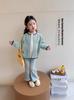 Cardigan de Tricô de Primavera para Meninas Tongsen Tongma 2026 Novo Suéter com Gola Redonda Floral Infantil Casaco Suéter para Bebê