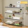 Prateleira de Armazenamento para Mesa, Estante de Canto de Mesa, Prateleira de Armazenamento para Estação de Trabalho, Mesa de Trabalho para Estudante, Estante Simples, Prateleira de Armazenamento para Dormitório