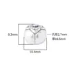 Plata Pura 999 Accesorios de Plata Dura 3D Cuentas Espaciadoras de Caqui Retro Pulsera Trenzada Hecha a Mano Accesorios de Material para DIY