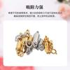Acero de Titanio Hebilla Magnética Fuerte Colgante al Vacío Color Dorado 18K Duradero Hebilla Magnética de Acero Inoxidable Hebilla para Joyería DIY Collar de Perlas