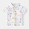 Camisa Polo de Manga Corta para Niños 2026 Verano Nuevo Estilo Ropa Infantil Estilo Coreano Dibujos Animados Cuello Camisero Top para Bebé Camiseta de Media Manga