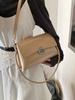 2025 Nuevo Bolso de Axila de Alta Gama para Mujer, Bolso Cruzado Casual Vintage de Moda, Nicho de Entrada, Lujo, Cuero Encerado al Aceite, Bolso Cuadrado Pequeño