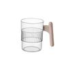 Bdo Lujo Accesible Vaso Transparente para Enjuague Bucal Vaso Sencillo de Plástico para Lavar con Asa Vaso para Cepillo de Dientes Vaso para Cepillado Estudiantil Cilindro para Dientes