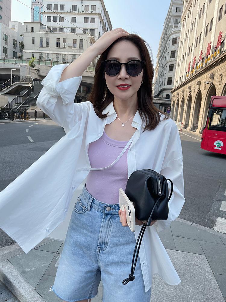 老板娘同款螺纹棉女士背心防走光遮副乳内衣弹力修身显瘦百搭背心