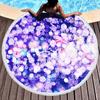 Toalla de playa redonda con borlas y fibra ultrafina exclusiva transfronteriza, toalla de baño, tapete de yoga, serie colorida, se puede pedir al menos una pieza