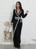 3249 Ropa de Mujer Transfronteriza Europea y Americana Amazon Otoño e Invierno Nuevo Estilo Bloque de Color Sencillo Cotidiano Mono de Manga Larga para Mujer