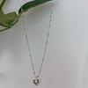 Colar de Prata de Lei S925 Amor para Mulheres Corrente Curta Fina Simples Elegante I Corrente de Clavícula Cyber Celebridade
