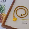 Clásico Pepita de Oro Gordita Fortuna Monedero Pequeño Collar Colgante Pepita de Oro Gordita Bolsa con Cierre Collar Linda para Mujeres