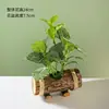 Flor Falsa Bonsái Falso Flores Falsas Adornos Pequeños Creativos Maceta de Madera Colocación Plantas Verdes Bonsái Decoraciones de Interior Adornos