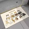 Suministro Exclusivo Transfronterizo de Esteras de Tierra de Diatomeas para Animales Estilo Curativo, Esteras Antideslizantes Absorbentes de Agua para Baño, Esteras para Gatos Estilo Fresco, Alfombras
