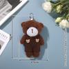 Suéter Rosa Macacão Peça Única Pingente Boneca Urso Boneca de Pelúcia Fofa Macacão Criativo Pingente Bolsa Urso Marrom