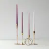 Venta al por mayor 40 Colores 30CM Estilo Candelabro Banquete de Bodas Estilo Europeo Velas de Tallo Largo de Colores, Sin Aroma, Sin Humo, Juego de Cuatro