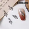 Nuevo Accesorio de Uñas Artísticas con Forma de Serpiente Pequeña Serpiente Aleación Lujo Envolvente Accesorio Decorativo para Uñas