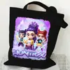 Bolso de Hombro Versátil Diario para Estudiante con Estampado de Dibujos Animados Anime Moda Transfronteriza Bolso de Lona Portátil de Gran Capacidad