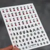 Pegatinas para Uñas Tensor Sweet Elementos de Año Nuevo M1318 Gato Lindo Festivo Petardo Bendición Pegatinas para Uñas