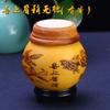 Libélula de Bambú, Insecto Calabaza con Cubrebocas, Jaula para Saltamontes de Seda con Núcleo Dorado de Insecto, Colgante de Saltamontes Dorado de Calabaza