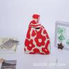 Cor de Contraste Atacado Bolsa de Tricô Bolsa de Pulso Bolsa Tote Bolsa de Mão Bolsa de Tricô Bolsa Feminina Bolsa de Tricô Vazada Tecida Pequena Quadrada