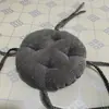 Almofada de Banqueta Redonda Grossa em Forma de Abacaxi de Veludo, Cadeira Alta, Cadeira de Plástico, Cadeira Redonda Pequena de Inverno com Alça para Amarrar