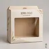 Caixas de presente personalizáveis com janela, atacado, caixas de papel coloridas, caixas de embalagem, espessas, grande capacidade, caixas de exibição com topo aberto