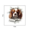 Creativo transfronterizo 3d grieta animal cachorro lindo divertido inodoro inodoro pegatinas para inodoro decoración del hogar pegatinas de pared pintura autoadhesiva impermeable