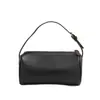 Bolso pequeño nuevo popular de cuero genuino, bolso redondo natural de piel de vaca de capa superior, bolso de mano casual para mujer, bolso cruzado tipo almohada