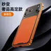Marco de Metal con Cierre a Presión Adecuado para Funda de Teléfono de Cuero para iPhone 17 Pro Max, Funda Magnética Anti-Caídas para Apple 16 Pro