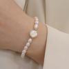 Pulsera de perlas barrocas naturales de agua dulce diseño estilo ins pulsera de flor de concha pulsera de estilo suave venta al por mayor